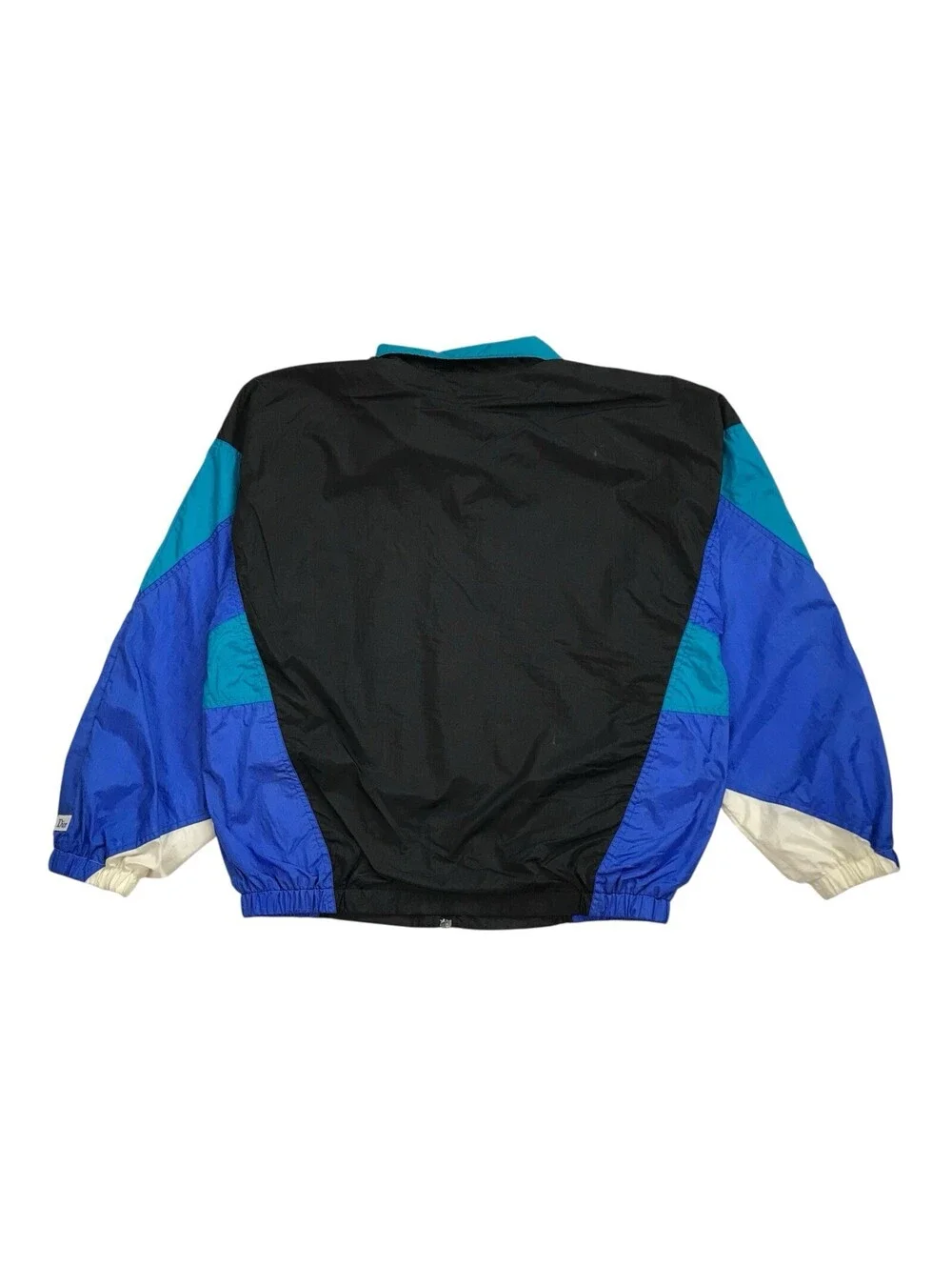 CHRISTIAN DIOR MONSIEUR WINDBREAKER JACKET MENS LARGE L BLACK COLORBLOCK ZIP UP